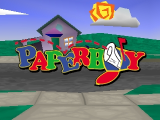 Paperboy (Europe) Title Screen